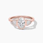 18k Solid Gold Lab Grown Diamond Promise Ring | Weeding Ring - View 8 | Riyanika Jewels
