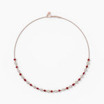 14K Lab Grown Diamond Bezel Tennis Necklace