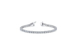 18K Solid Gold 2 Ct Lab Grown Diamond Tennis Bracelet - View 6 | Riyanika Jewels