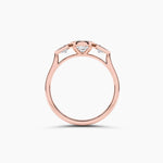 18k Solid Gold Lab Grown Diamond Promise Ring | Weeding Ring - Close Up | Riyanika Jewels