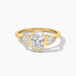 18k Solid Gold Natural Diamond Promise Ring | Weeding Ring