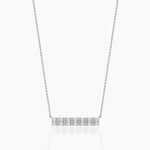 14K Lab Grown Diamond Round Cut Necklace