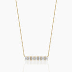 14K Lab Grown Diamond Round Cut Necklace