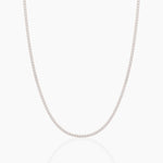 14K Solid Gold Flexible Lab Grown Diamond Tennis Necklace | Choker Necklace