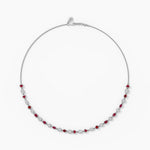 14K Lab Grown Diamond Bezel Tennis Necklace