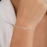 14K Natural Diamond Round Cut Bracelet