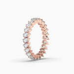 18K Lab Grown Diamond Pear Cut Eternity Ring
