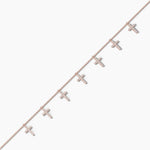 14K Natural Diamond Round Cut Necklace