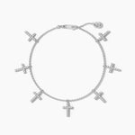 14K Natural Diamond Round Cut Necklace