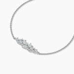 18k Solid Gold Natural Diamond Bracelet | Chain Bracelet for Women - View 6 | Riyanika Jewels