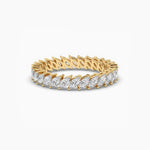 14K Natural Diamond Marquise Cut Ring