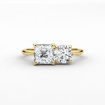 18k Solid Gold Toi Et Moi Lab Grown Diamond Engagement Ring | Riyanika Jewels