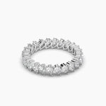 18k Solid gold Natual Diamond Pear Cut Full Eternity Stacking Band Ring - Detail | Riyanika Jewels