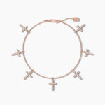 14K Natural Diamond Round Cut Necklace