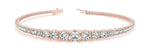 18K Solid Gold 3.00 CT Lab Grown Diamond Graduated Tennis Bracelet - Detail | Riyanika Jewels