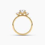 14K Lab Grown Diamond Three Stone Engagement Ring