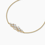 14K Solid Gold Natural Diamond Bracelet | Chain Bracelet for Women
