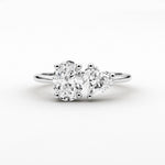14K 2ct Lab Grown Diamond Oval Cut Toi et Moi Ring