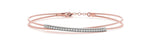 14K 0.15ct Natural Diamond Bangle