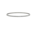 18K Solid Gold 1.75 CT Natural Diamond Full Eternity Bangle Bracelet
