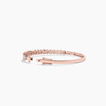 18k Solid Gold Lab Grown Diamond Bangle Bracelet For Women - Detail | Riyanika Jewels
