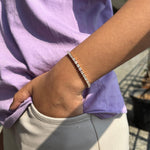14K Natural Diamond Emerald Cut Tennis Bracelet