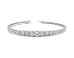 18K Solid Gold 3.00 CT Natural Diamond Graduated Tennis Bracelet