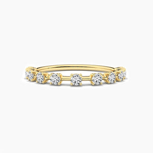 14K Natural Diamond Round Cut Ring