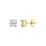 14K Lab Grown Diamond Round Cut Stud Earrings