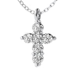 14K 0.9ct Natural Diamond Pendant Necklace