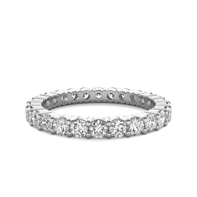 14K 1ct Natural Diamond Eternity Wedding Band