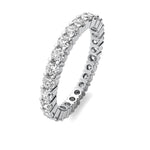 14K 2ct Lab Grown Diamond Eternity Wedding Band