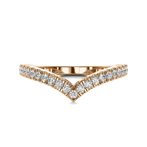 18K Solid Gold 1CT Natural Diamond Minimalist Women’s Wedding Band