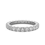 18K Solid Gold 0.50 CT Natural Diamond Eternity Wedding Band