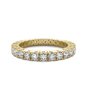 18K Solid Gold 1.20CT Natural Diamond Eternity Band