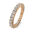 18K Solid Gold 1.20CT Natural Diamond Eternity Band - View 9 | Riyanika Jewels