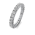 18K Solid Gold 1.20CT Natural Diamond Eternity Band - Alternate Angle | Riyanika Jewels