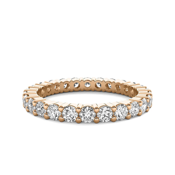 14K 2ct Lab Grown Diamond Eternity Wedding Band