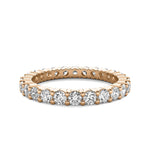 14K 2ct Natural Diamond Eternity Wedding Band