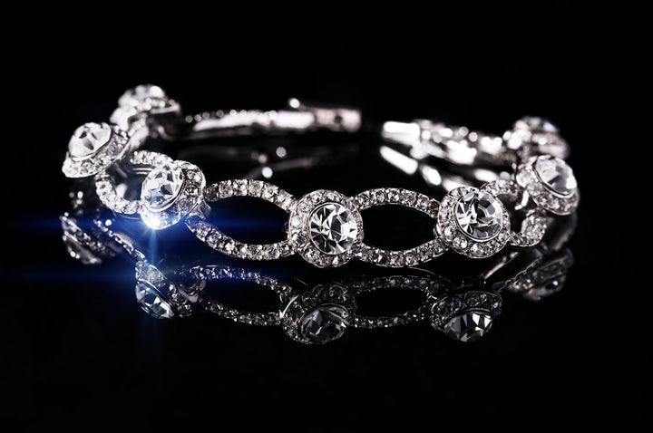 Sparkling diamond bracelet showcasing brilliant cut diamonds - Riyanika Jewels