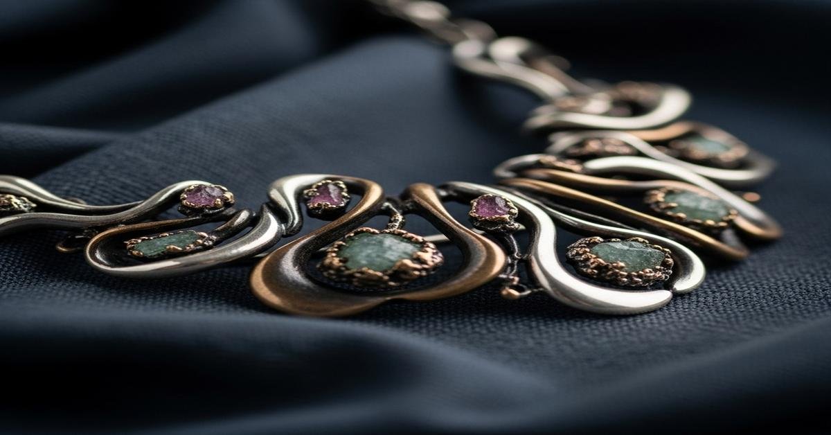 Sculptural gold jewelry featuring artistic three-dimensional designs