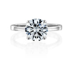 14K 2.5ct Lab Grown Diamond Round Brilliant Cut Solitaire Engagement Ring
