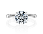 18K 2.5ct Lab Grown Diamond Round Brilliant Cut Solitaire Engagement Ring
