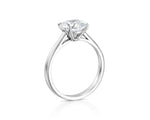 18K Solid Gold 2 Ct Solitaire Natural Diamond Engagement Ring - Detail | Riyanika Jewels