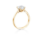 18K Solid Gold 2 Ct Solitaire Natural Diamond Engagement Ring - View 6 | Riyanika Jewels