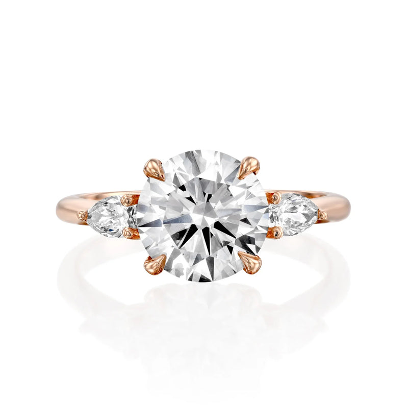 14K 1.5ct Lab Grown Diamond Round Cut Solitaire Engagement Ring