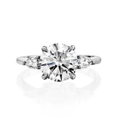 18K Solid Gold 1.5 Ct Ring Natural Diamond Engagement