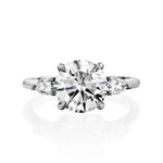 14K 1.5ct Lab Grown Diamond Round Cut Solitaire Engagement Ring