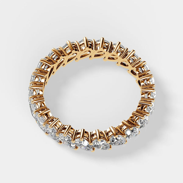 14K 2.75ct Natural Diamond Pear Cut Eternity Band