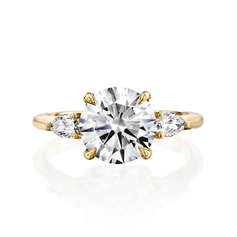 14K 1.5ct Lab Grown Diamond Round Cut Solitaire Engagement Ring